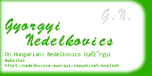 gyorgyi nedelkovics business card